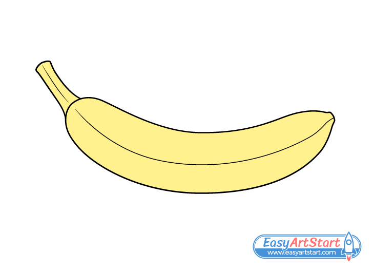 banana drawing color