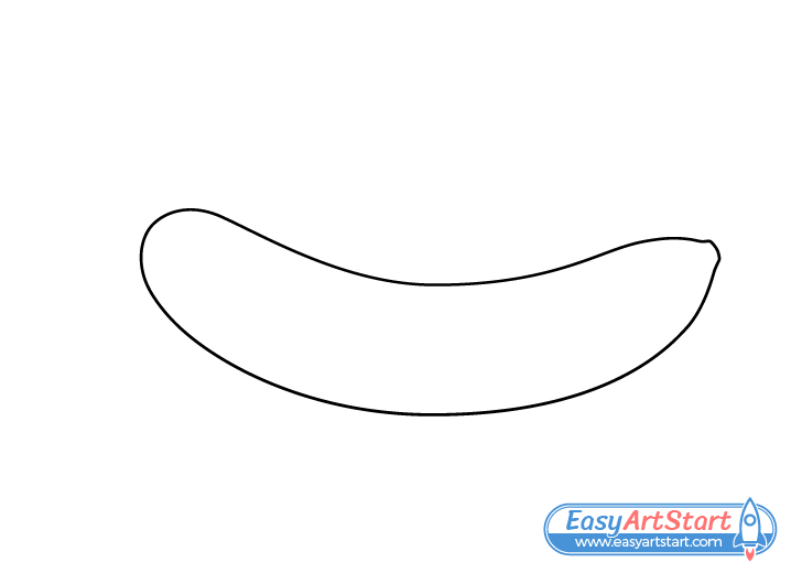 banana shape drawing