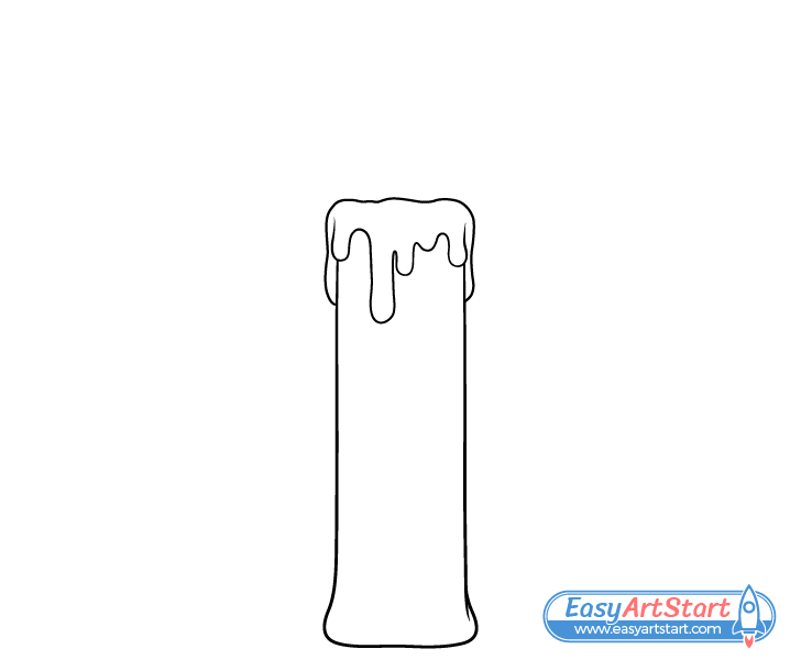 How to Draw a Candle in 6 Steps - EasyArtStart