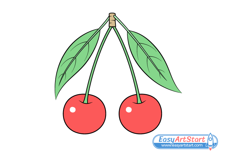 cherries drawing