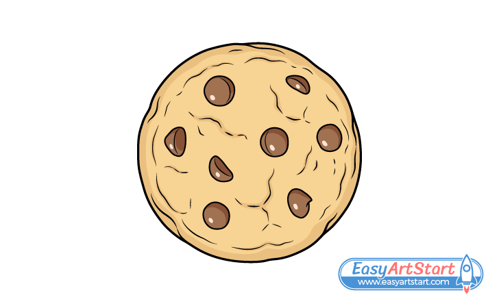 How to Draw a Cookie Step by Step - EasyArtStart