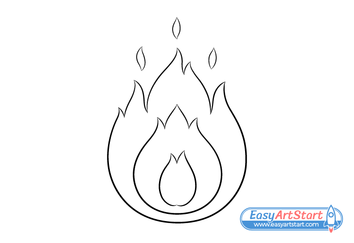 fire line drawing