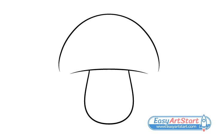 How to Draw a Mushroom (6 Easy Steps) - EasyArtStart