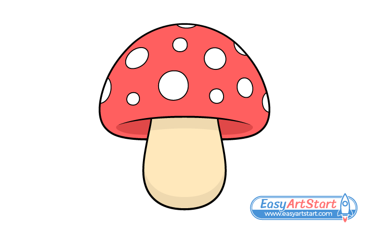 mushroom drawing