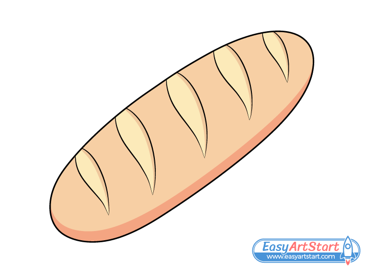 How to Draw Bread in 4 Easy Steps - EasyArtStart