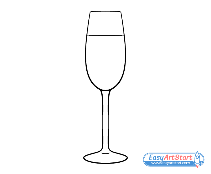 champagne glass champagne drawing