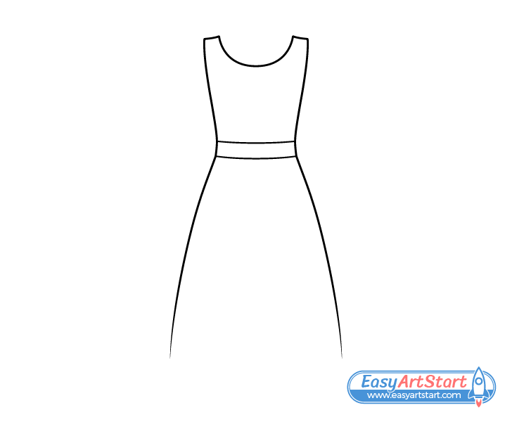 How to Draw a Dress in a Simple Way EasyArtStart