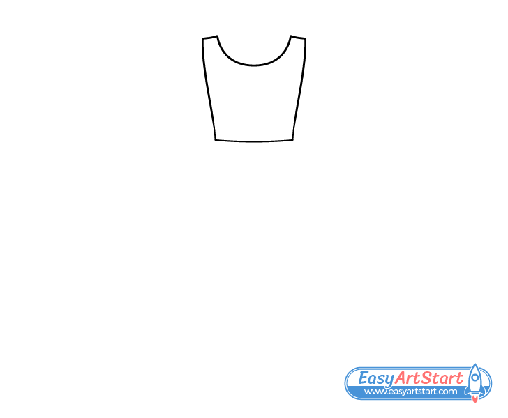 dress top drawing