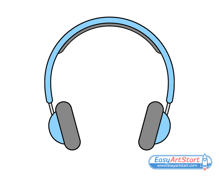 headphones drawing