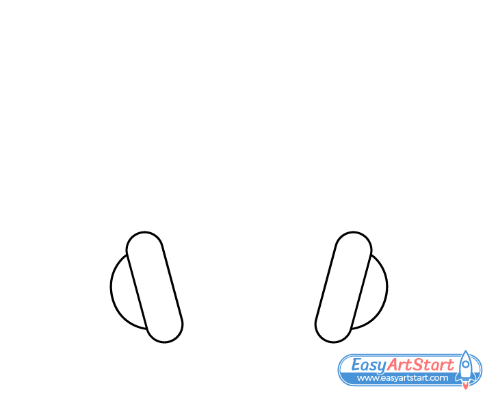 headphones ear cups drawing