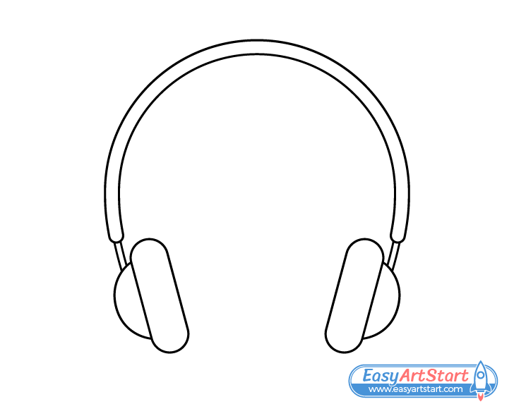 headphones sliders drawing