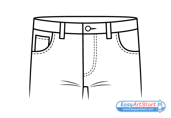 How to Draw Jeans in 8 Steps - EasyArtStart