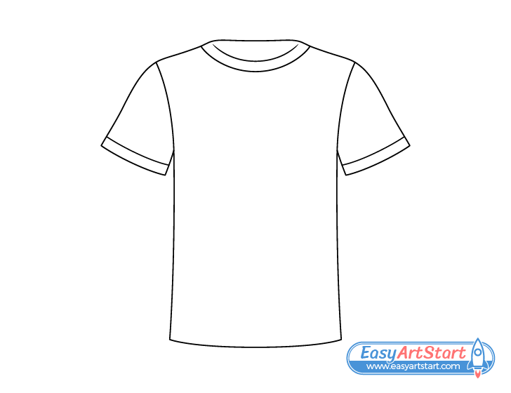 t-shirt line drawing