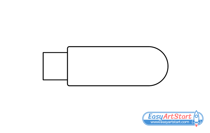 USB stick connector drawing