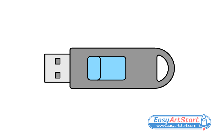 USB stick drawing