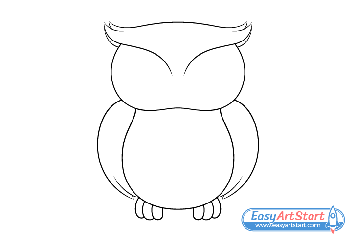 How to Draw an Owl Step by Step - EasyArtStart