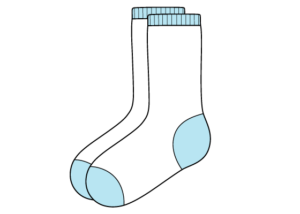 socks drawing tutorial