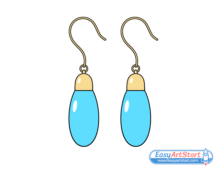 earrings drawing