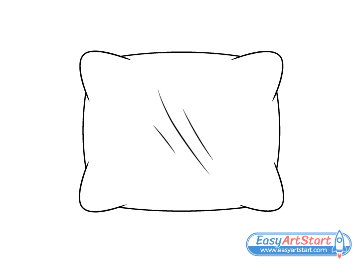 pillow line drawing