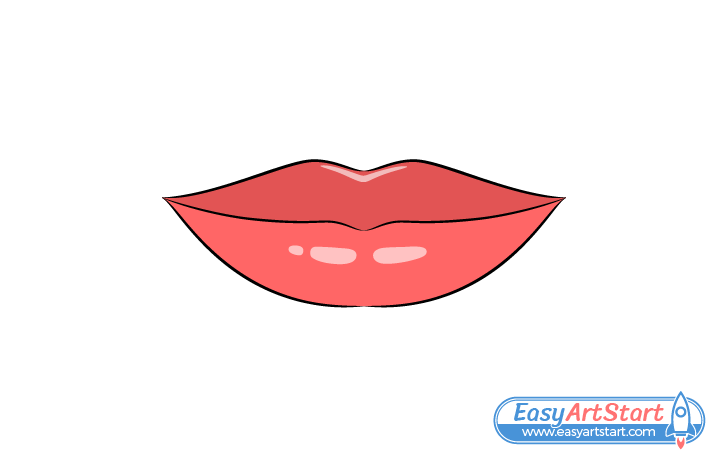 lips drawing