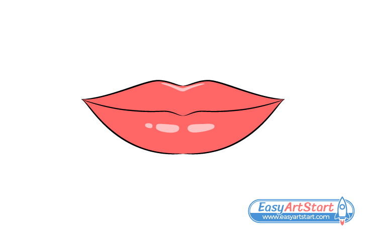 lips drawing color