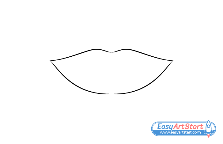 lips outline drawing