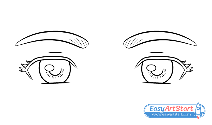 eyes line drawing