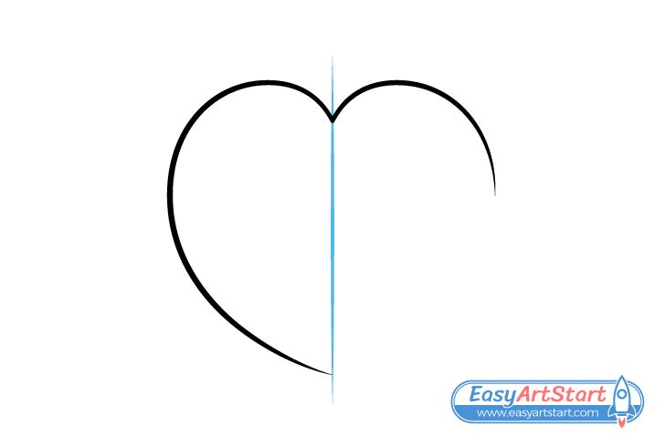 heart line drawing