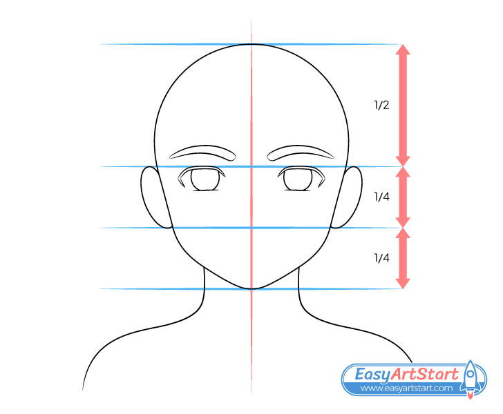 pretty girl ears drawing proportions