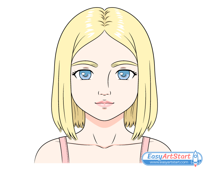 pretty girl face drawing