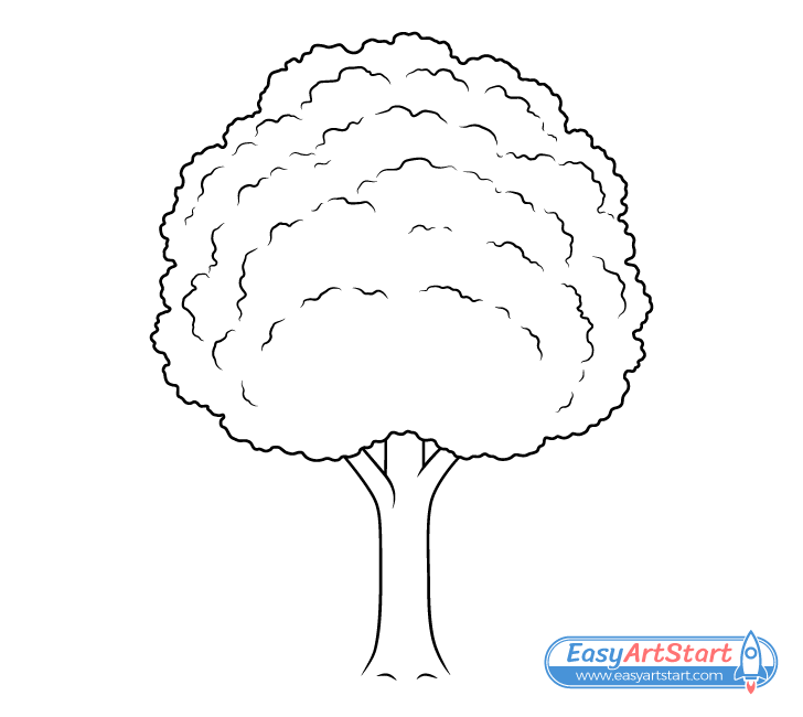 tree line drawing